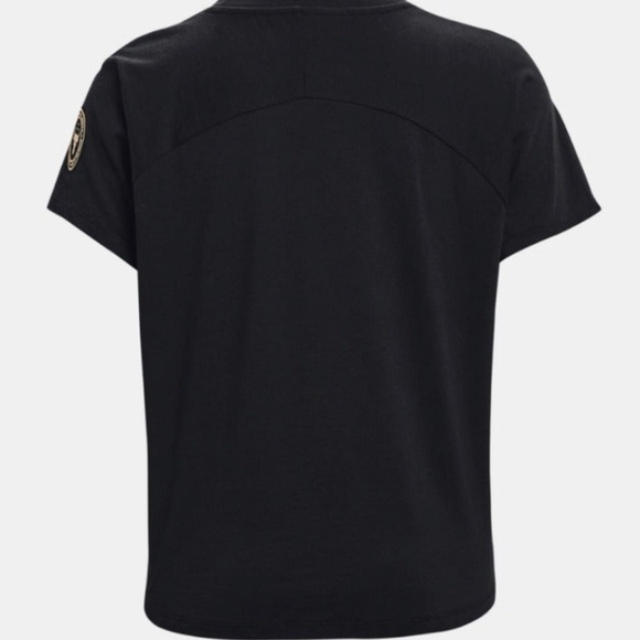 Under Armour UA Women's Project Rock Veterans Day T Shirt. Black. Size: Large - Picture 6 of 7